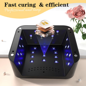 TCHMCITY cordless nail lamp charging while in use supports continuous sessions.