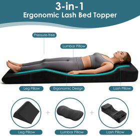 TDKDHoming Lash Bed Topper memory foam layer delivers balanced softness and support