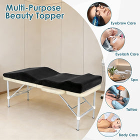 TDKDHoming Lash Bed Topper removable cover simplifies cleaning between sessions