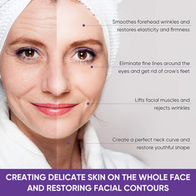TDZLDM Instant Face Lift Cream applied to face neck and decollete for multi zone lift