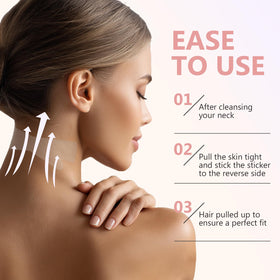 Removal of TDZLDM neck lift tape with oil cleanser for comfortable skin.
