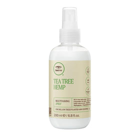 Tea Tree Hemp Multitasking Spray bottle pour delivers even distribution and hydration.