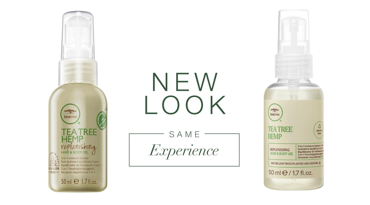 Tea Tree Hemp Replenishing Hair Oil texture close-up for smooth finish