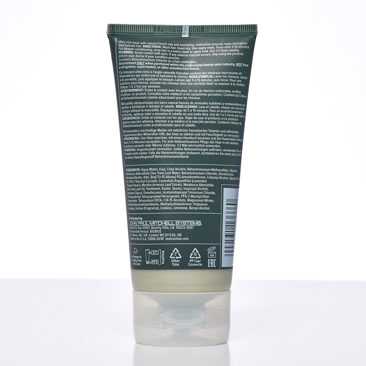 Coarse, dry hair benefits from Tea Tree Lavender Mint deep conditioning.