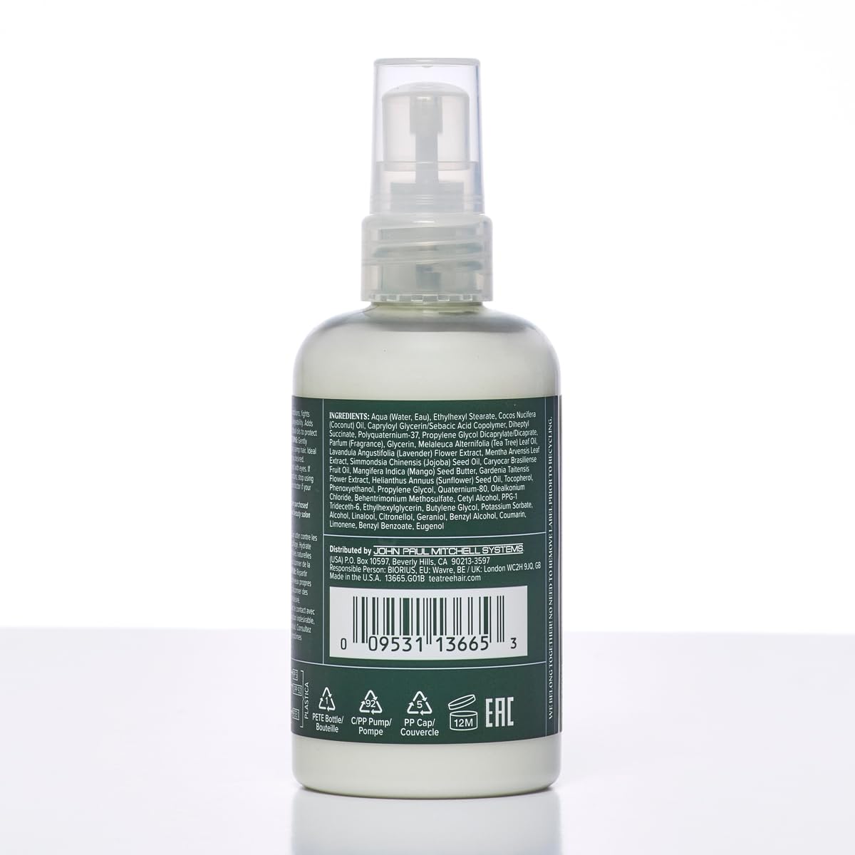 Tea Tree Lavender Mint Moisture Milk packaging note about design update