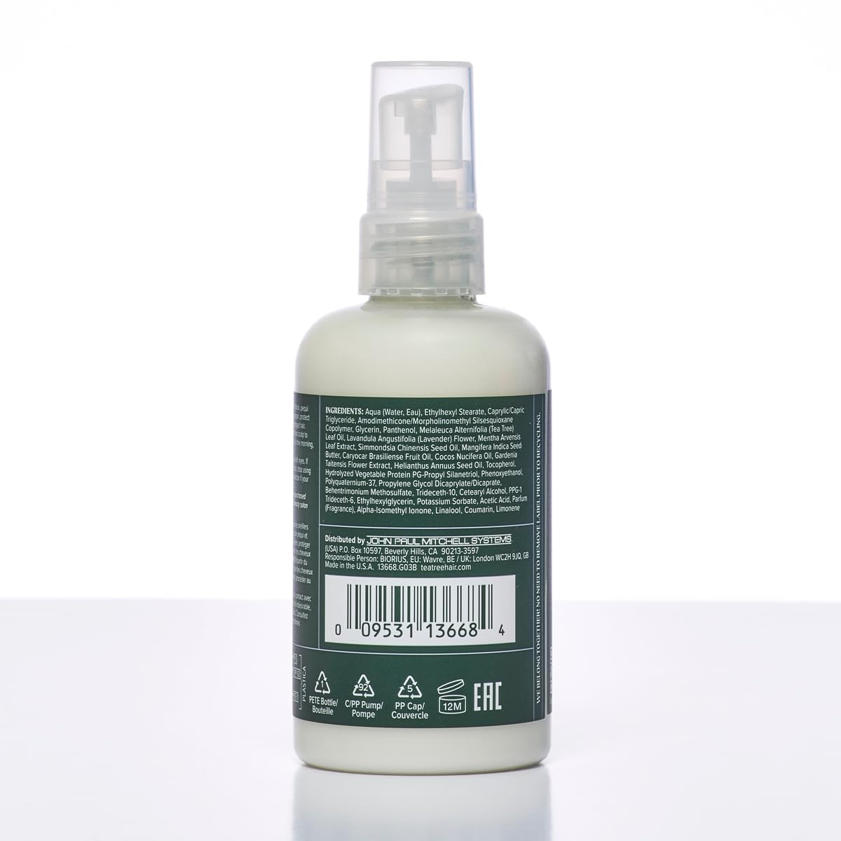 Packaging note for Tea Tree Lavender Mint Overnight Moisture Therapy packaging variants