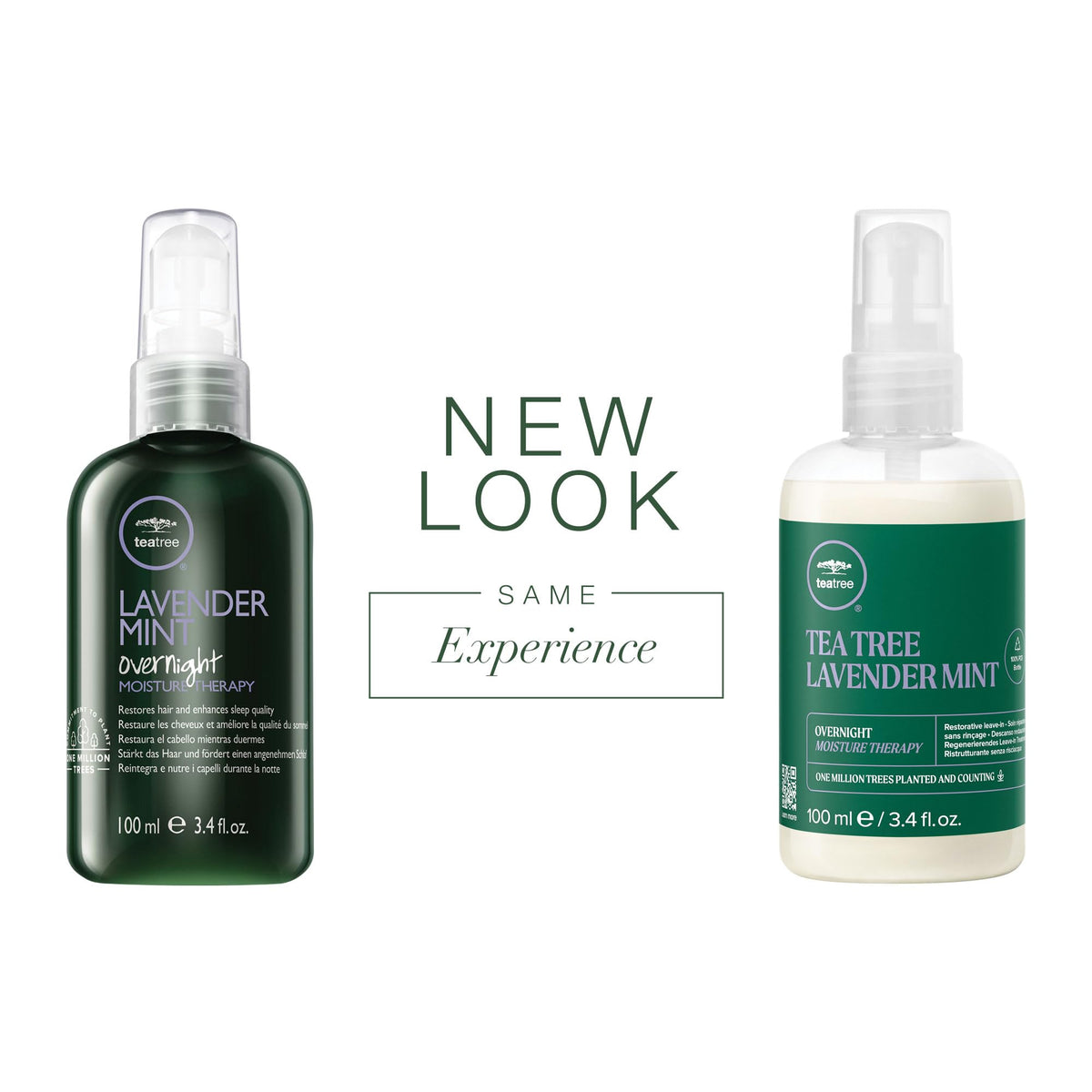 Tea Tree Lavender Mint Overnight Moisture Therapy being poured for easy bedtime use