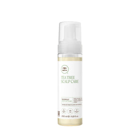Tea Tree Regeniplex Root Lift Foam bottle demonstrates root lift for volume.