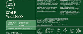 Tea Tree Scalp Wellness Serum after-use scene with refreshed, balanced scalp.