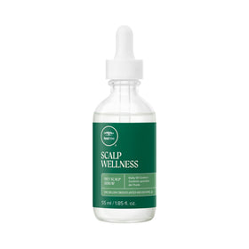Tea Tree Scalp Wellness Serum bottle demonstrating quick absorption for oily scalps.