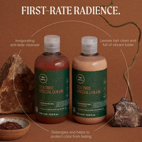 Tea Tree Special Color Conditioner with rooibos protects color from fading.