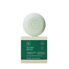 Tea Tree Special Shampoo Bar fragrance emphasizes a refreshing scent during cleansing.