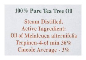 Tea Tree Therapy skin-application image showing gentle, skin-friendly essential oil.
