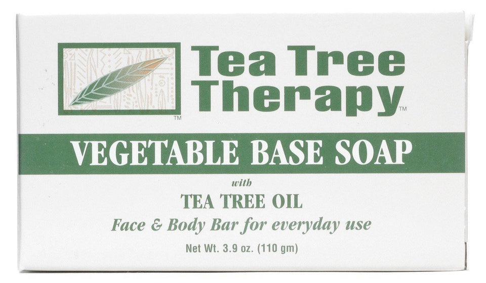 Tea Tree Therapy vegetable base soap with tea tree oil for refreshing cleansing.