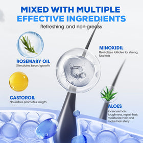 TEADZ natural ingredients collage with castor oil, aloe vera, and rosemary.