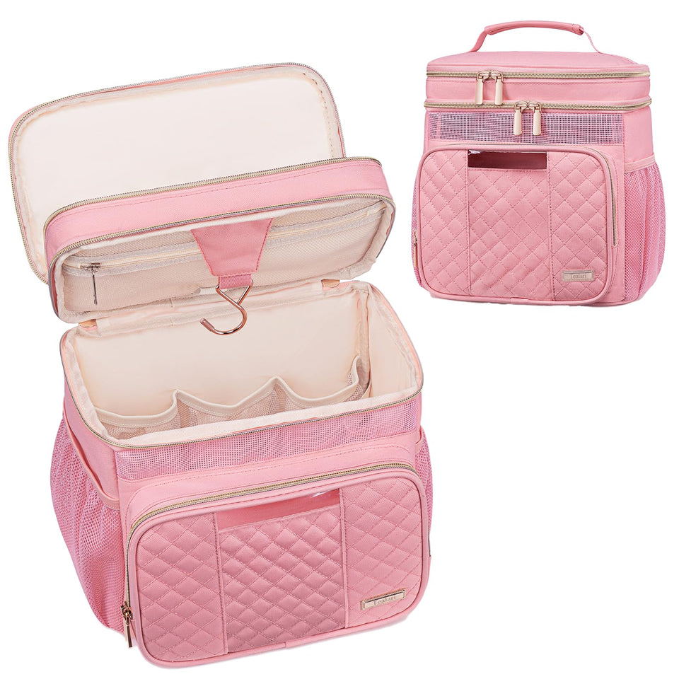 Tealari large toiletry bag with waterproof phone pocket for travel convenience