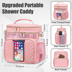 Tealari makeup bag with large opening for full-size toiletries