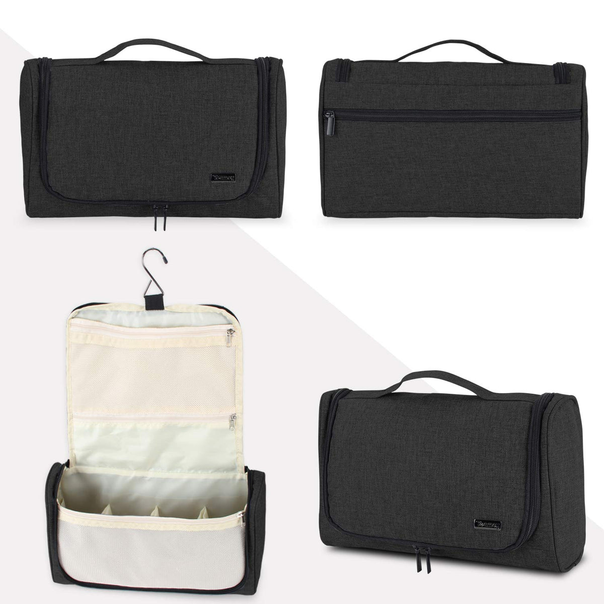 Teamoy Dyson Airwrap travel bag with zippered pockets for small items.