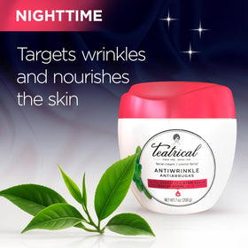Close-up of TEATRICAL night cream texture highlighting creamy finish