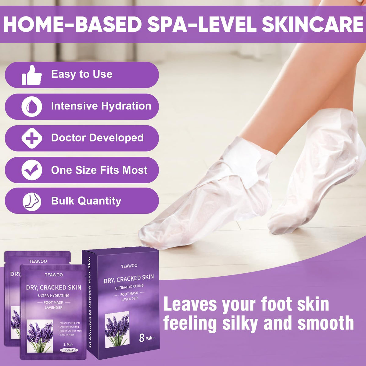 TEAWOO easy-wear mask socks provide mess-free at-home care.