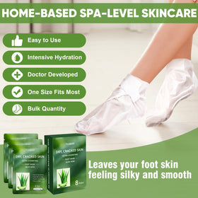 TEAWOO one size fits most foot mask, easy to wear for most feet.