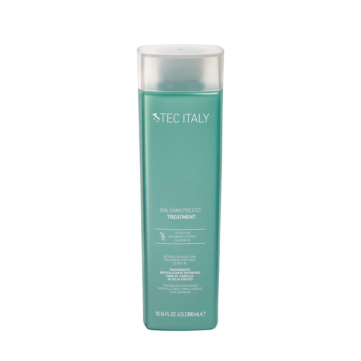 Tec Italy Balsami Presto instant leave-in hair treatment bottle for quick detangling.