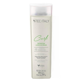 Tec Italy Curls leave-in cream bottle for defined, frizz-free curls.