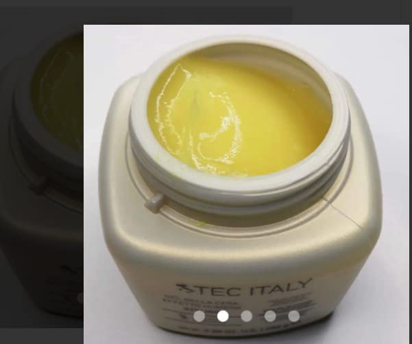 Tec Italy Gel Della Cera Humedo tips for easy styling and removal.