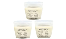 Tec Italy Gel Della Cera Effetto Humedo three-pack bottles shown for all-day hold.