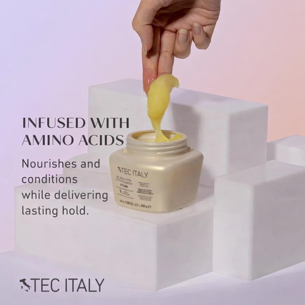 Tec Italy Gel Della Cera non sticky formula feels lightweight during daily use.