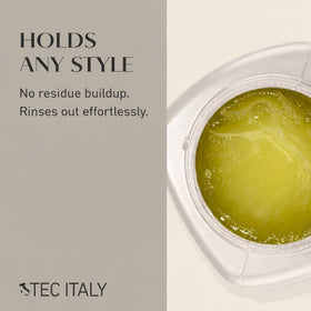 Tec Italy Gel Della Cera styling for all hair textures delivering defined shapes.