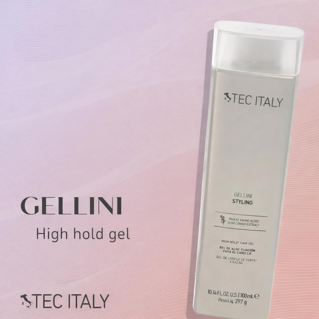 Tec Italy Gellini High Hold damp hair ready for styling with quick drying performance.
