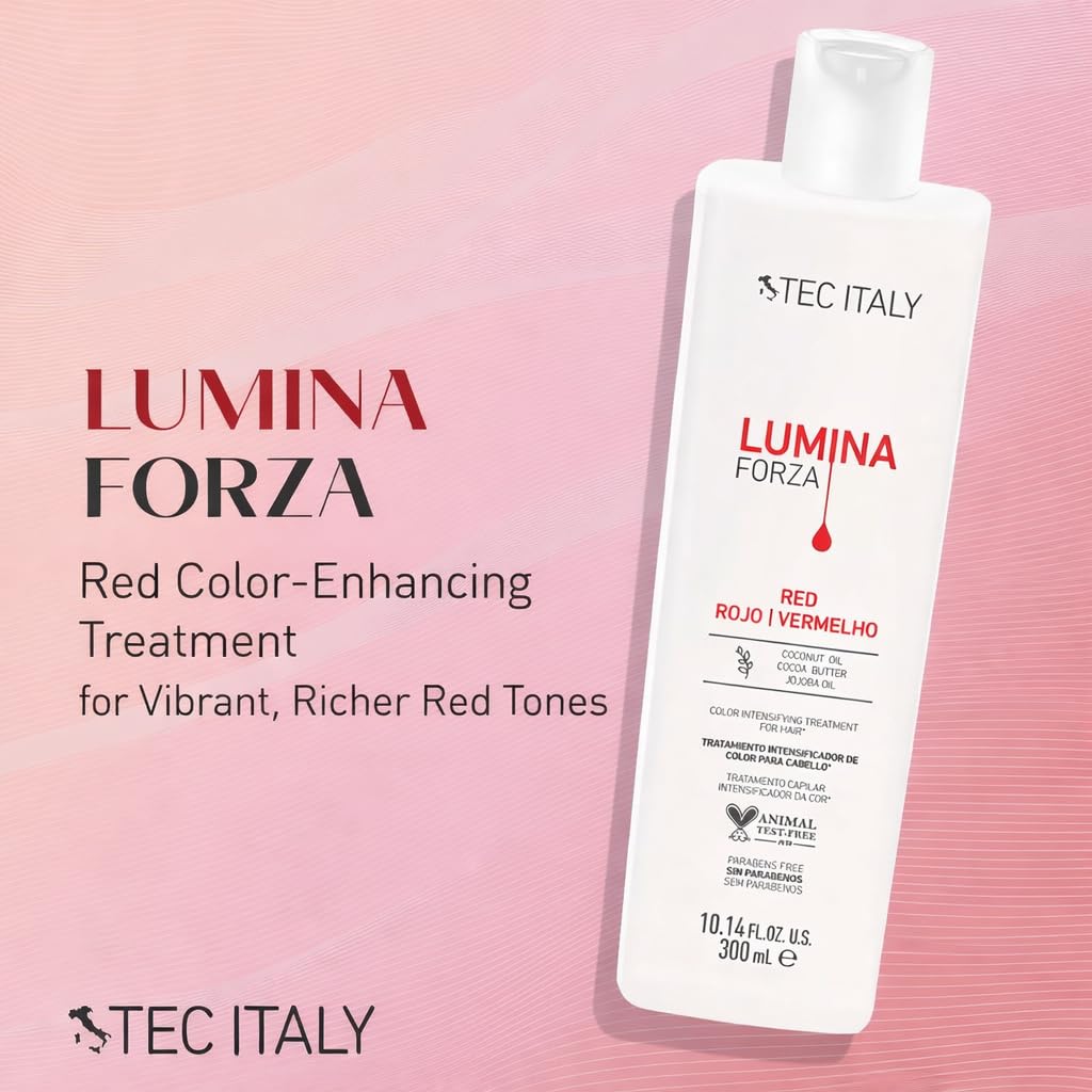 Tec Italy Lumina Forza Red hand-application shows easy distribution for even color coverage