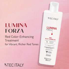 Tec Italy Lumina Forza Red hand-application shows easy distribution for even color coverage