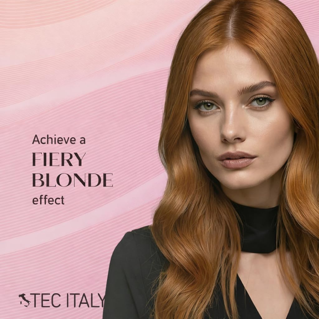 Before-after hair image demonstrates brighter cool tones after using Lumina