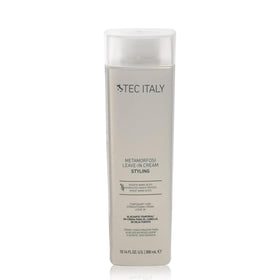 Tec Italy Metamorfosi Leave-In bottle pour shows easy application for quick smoothing