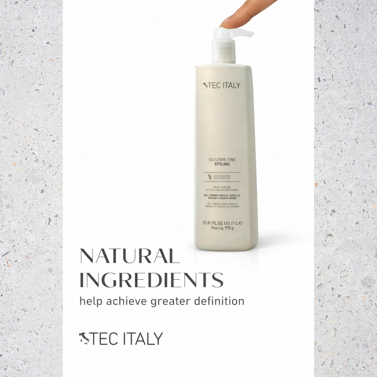 Lightweight gel controls frizz and maintains curl shape all day
