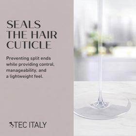Tec Italy Silk System Shine Serum silk proteins highlight boosting radiance and soft texture.