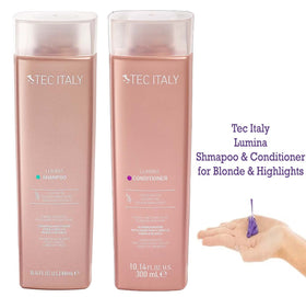 TEC Lumina Conditioner 300ml bottle delivering moisture and silkiness for revived highlights