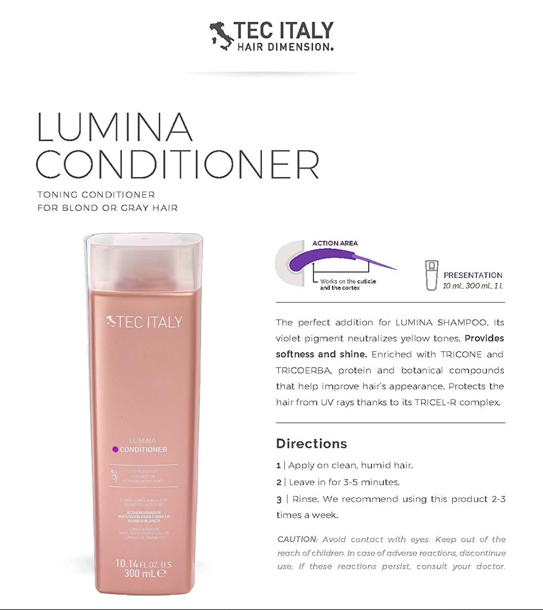 Lumina shampoo and conditioner set on counter demonstrating coordinated color care