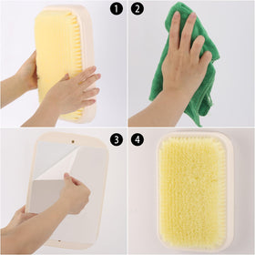 Tecbeauty environmentally-friendly brush heads provide durable exfoliation without harsh materials.