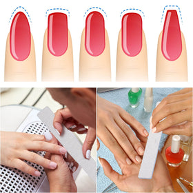 Tecbeauty packaging highlights a professional nail file set.