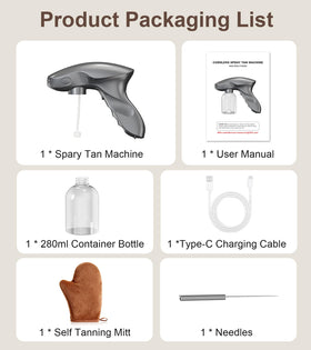 Tecey travel case keeps the kit organized for on-the-go tanning.