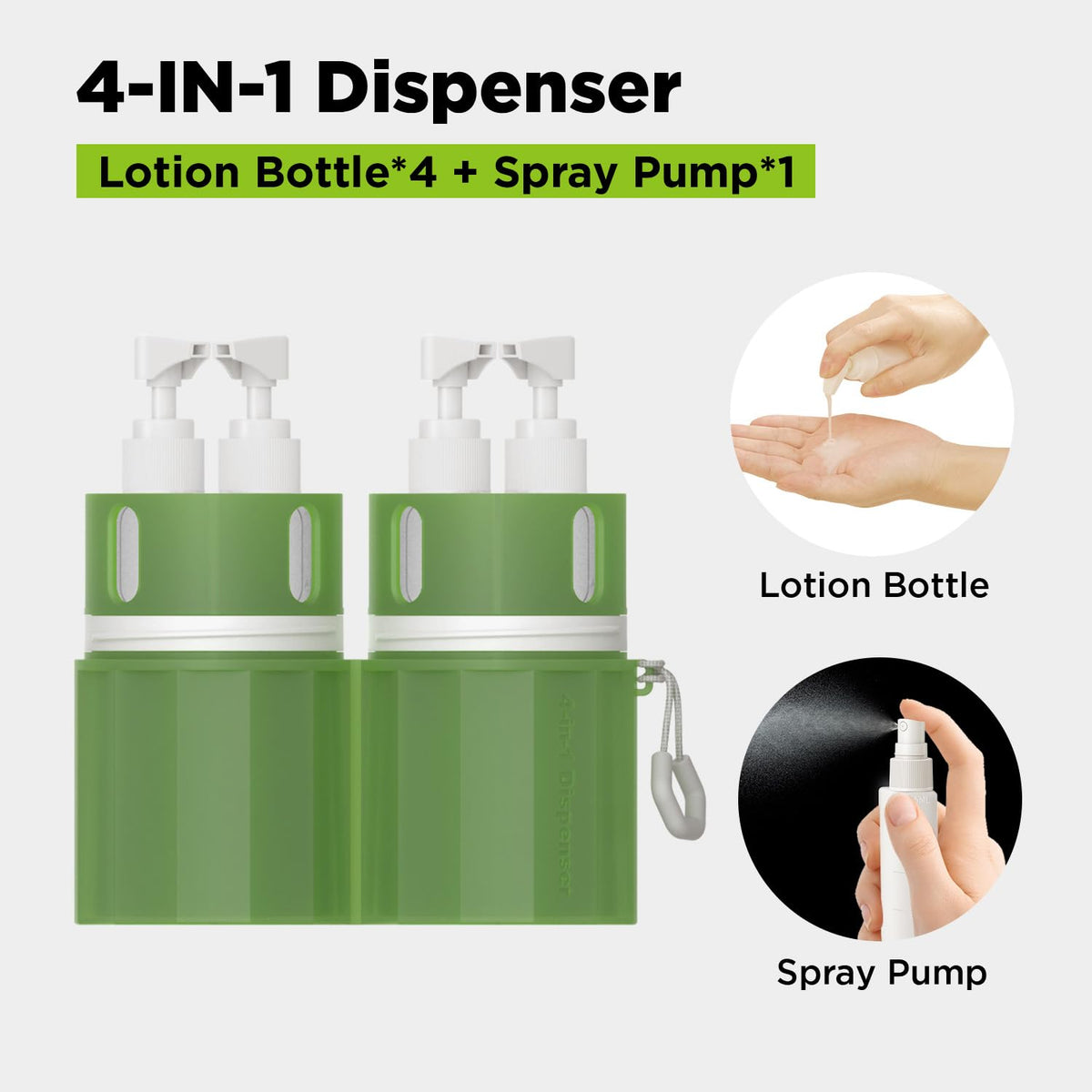 TechoEcho BPA-free PP material ensures safe travel containers.