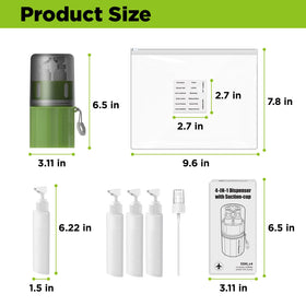 TechoEcho complete kit contents: 4x 2oz bottles plus accessories.