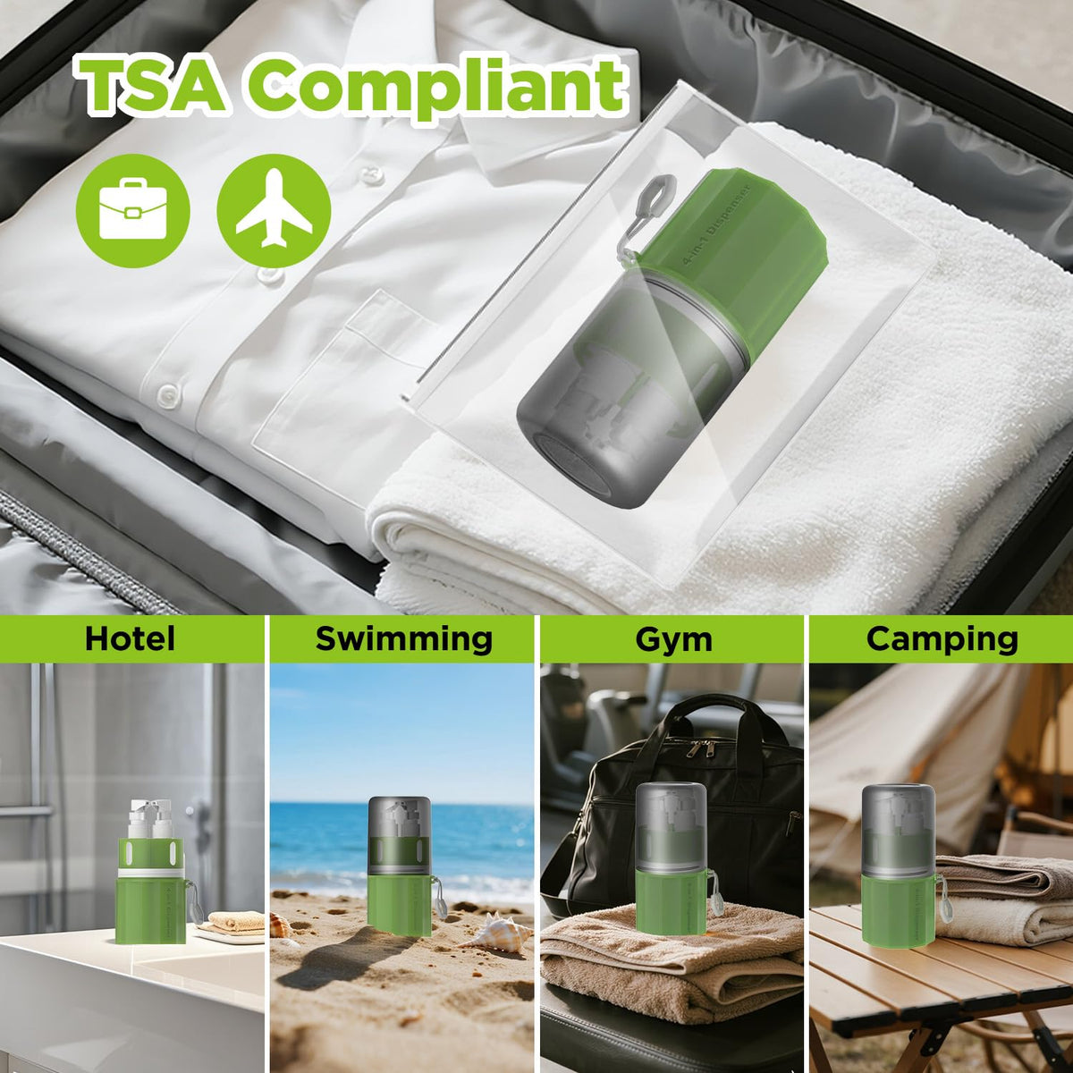 TechoEcho travel gift set for frequent flyers and gym lovers.