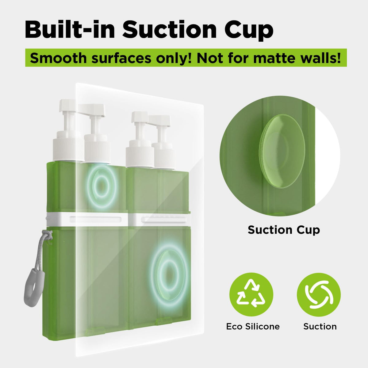 TechoEcho TSA-approved leakproof bottles keeping luggage spill-free.