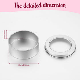 TecUnite round 2 oz tin with transparent top for easy access.