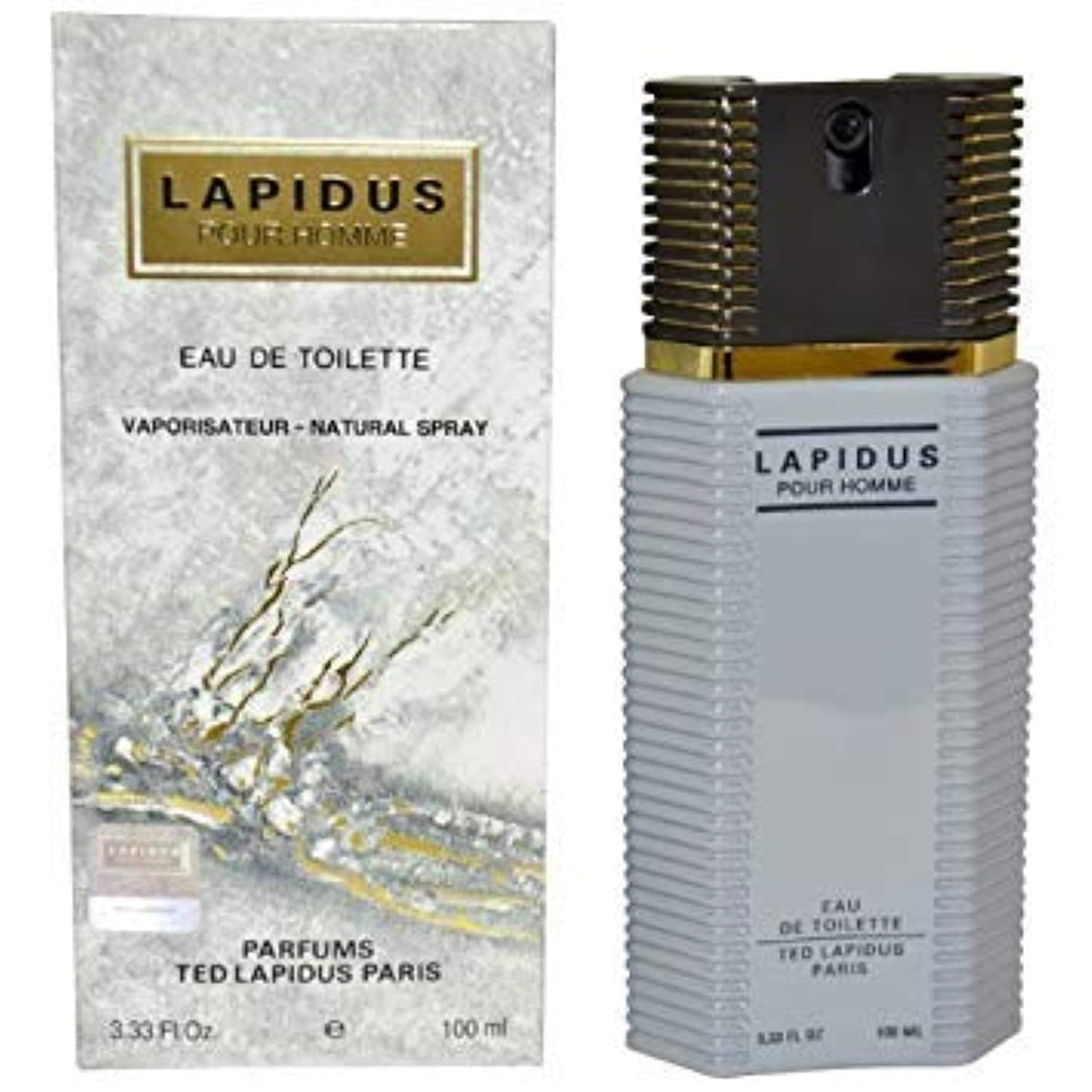 Display of Lapidus for Men EDT two-bottle set on a clean surface