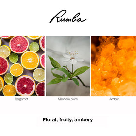 Ted Lapidus Rumba EDT back-label detailing fragrance notes